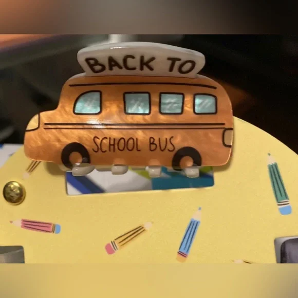 NWT ✏️ 🍎 Piper K back to school hair clips set of 4 - Picture 10 of 16